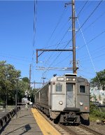 Westbound NJT Train # 429, being led by Arrow III Cab Car # 1310, glides into the station. This particular unit has always interested me the most because of the absence of the N on the cab part, reminding me of the very early times when the Arrows entered